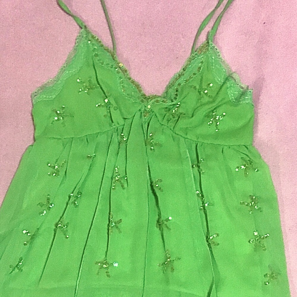 Green flowy cami